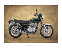 Kawasaki Z900 motorcycle art print