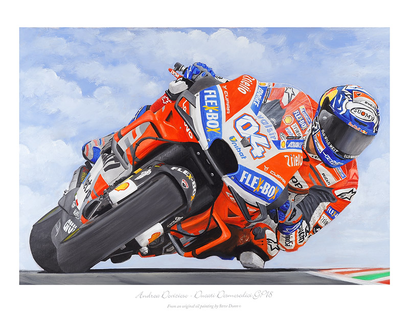 Andrea Dovizioso MotoGP art print