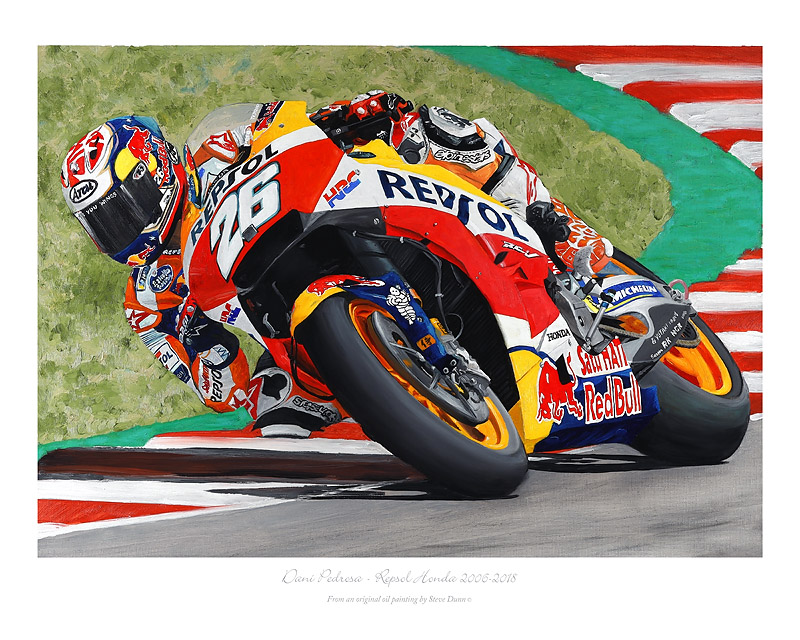 Dani Pedrosa MotoGP art print