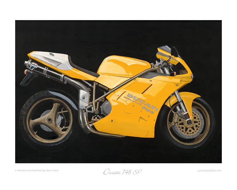 Ducati 748 motorcycle motorcycle art print