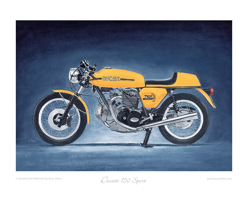 Ducati 750 Sport motorcycle art print