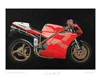 Ducati 916 SP motorcycle art print