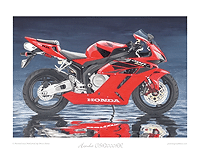 Honda CBR1000RR motorcycle art print