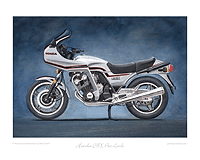 Honda CBX Pro-Link motorcycle art print