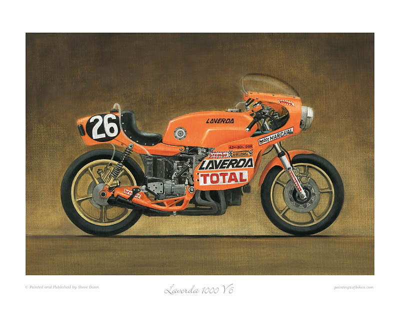 Laverda 1000 V6 motorcycle art print