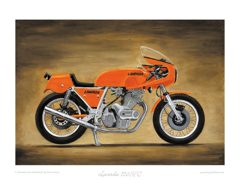 Laverda 750SFC motorcycle art print