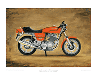 Laverda Jota 1000 motorcycle print motorcycle art print