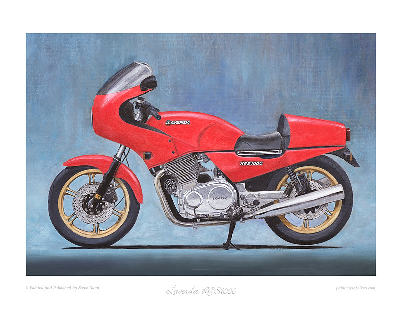 Laverda RGS1000 motorcycle art print