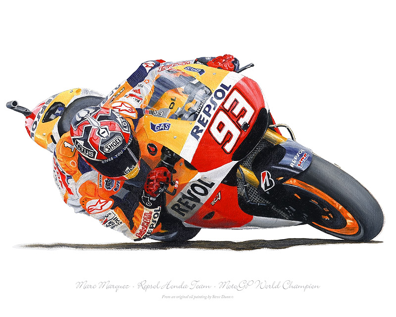 Marc Marquez MotoGP art print