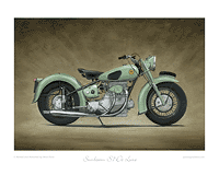 Sunbeam S7 De Luxe motorcycle art print