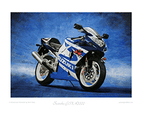 Suzuki GSX-R1000 motorcycle art print