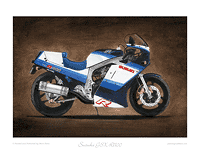 Suzuki GSX-R1100 motorcycle art print