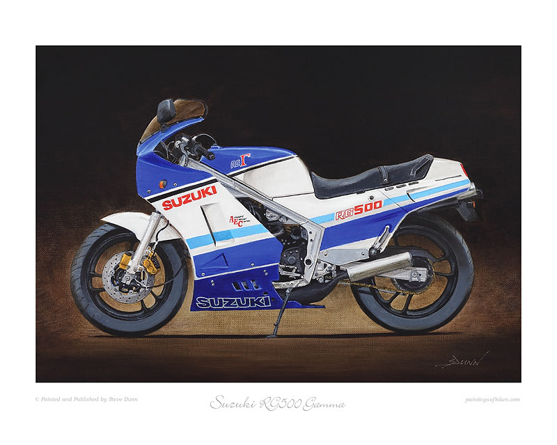 Suzuki RG500 Gamma motorcycle print