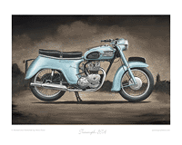 Triumph 3TA motorcycle art print
