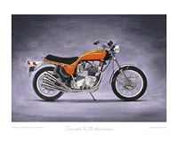 Triumph X-75 Hurricane motorcycle art print
