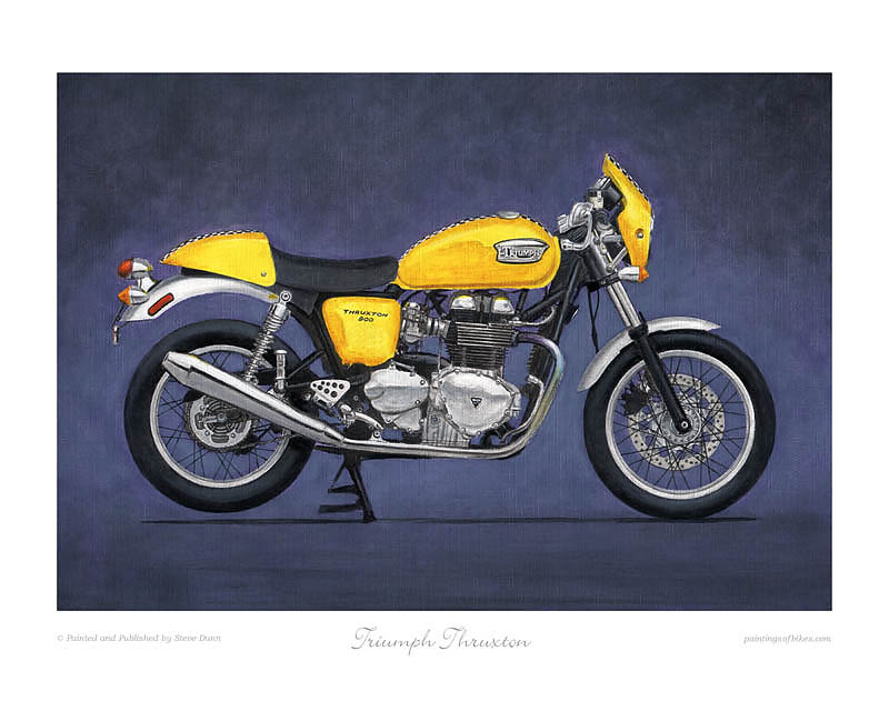 Triumph Thruxton motorcycle art print
