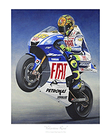 Valentino Rossi MotoGP painting 2009 Fiat Yamaha M1